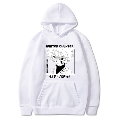 Angry Killua Black and White Hoodie