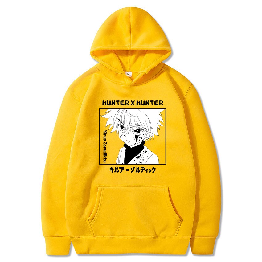 Angry Killua Black and White Hoodie
