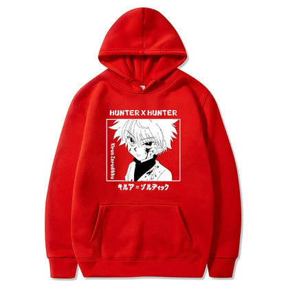 Angry Killua Black and White Hoodie